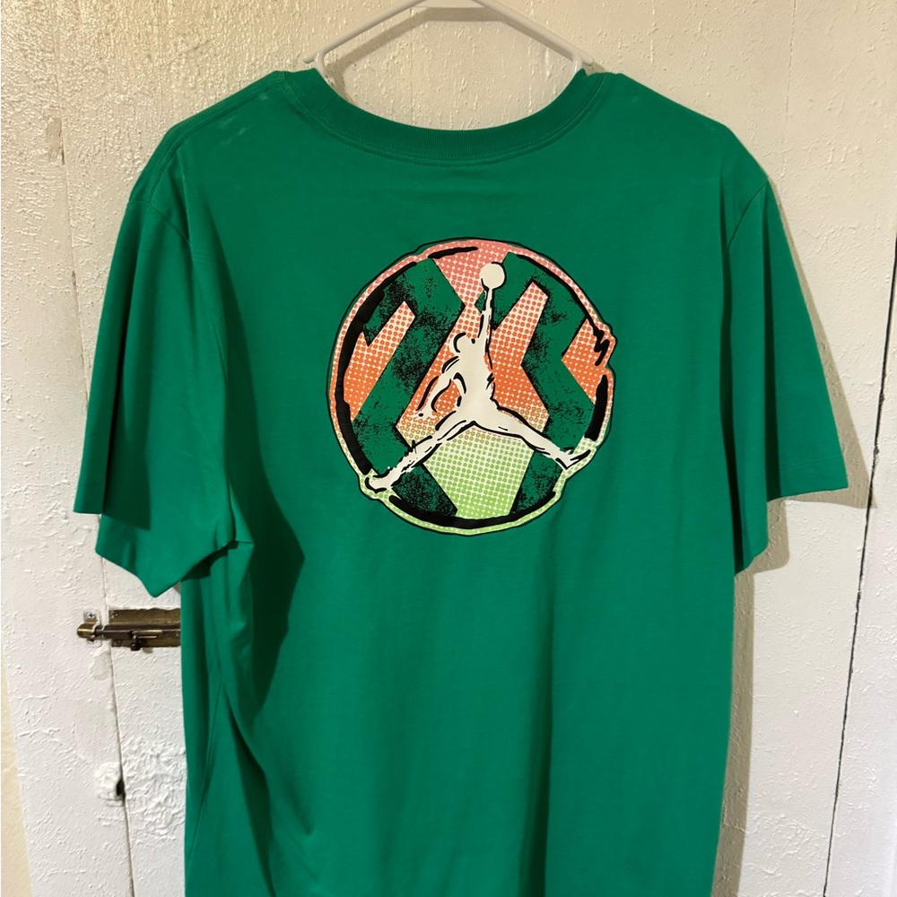 Jordan Vibrant Green Men's Tee - Picture 3 of 3